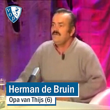 Herman de Bruin lacht zich rot